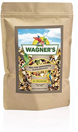 Wagner's | Mix Papageienfutter für Amazonen - 500 gr Saaten & Trockenobst