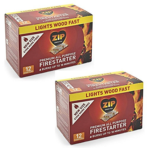 Zip Premium All Purpose Wrapped Fire Starter 24 Pack