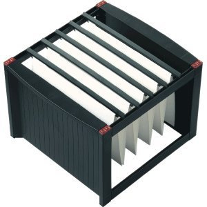 Helit Hängemappenbox 36x38x27,2cm schwarz/rot