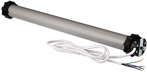 Tapp Motor Motore Tubolare per Tapparella elettrica, Compreso di Staffa e Adattatore, Argento, Silenzioso Automazione Tapparella Avvolgibile Motore completo di accessori e istruzioni 50 Nm/80 Kg