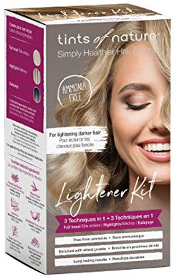 Tints of Nature 3 in 1 Lightener Kit | A Natural, Vegan-Friendly Way for Home Hair Highlights and Brightening | Cruelty-Free Semi-Permanent Dye