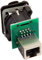 Neutrik NE8FDP-B RJ45 Durchgangs-Einbaubuchse, schwarz verchromtes D-Gehäuse
