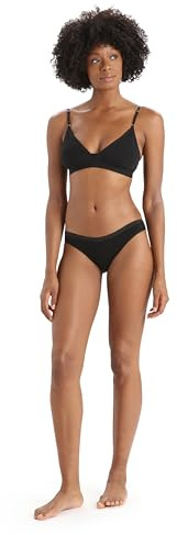 Icebreaker Siren Bikini Culotte Femme Black/Black FR : L (Taille Fabricant : L)