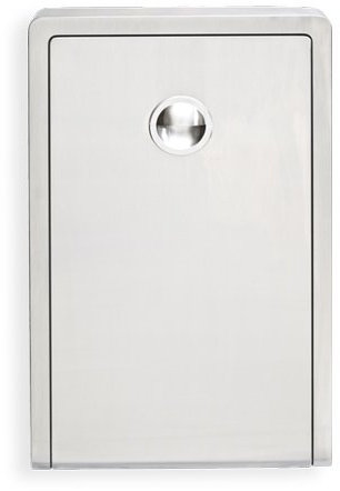 KEMMLIT Malaga Wickeltisch- klappbar als Wandwickeltisch/Wickelregal, Edelstahl, für öffentlichen Bereich