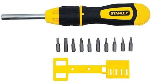 Stanley 68-010 Screwdriver Multi-Bit Ratcheting 10-Bits