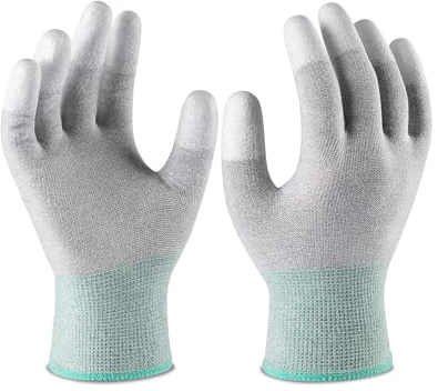 ThxToms ESD Anti Static Gloves for PC Building, Carbon Fiber, L, 1 Pair