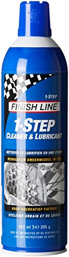 Finish Line 1-Step Bicycle Chain Cleaner and Lubricant, 8-Ounce Aerosol Spray