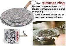 2 x SIMMER RING PAN MAT HEAT DIFFUSER FOR ELECTRIC OR GAS COOKER - DIAMETER 21cm
