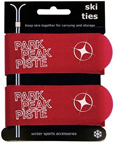 Manbi Pro Jumbo Paar Klettverschluss Ski-bindungen Atomic K2 Head Kabel Ordentlich Koffer Gurt - Rot