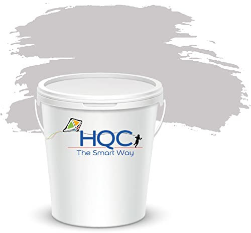 HQC Weather Shield Smooth Masonry Paint | 5L in 30+ Colours | Storm Proof, Scrub Resistance & Waterproof | Weatherproof Technology Designed with Acrylic Resin for Ultimate Protection Dove Grey