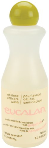 Eucalan - Concentré de linge enrichi à la lanoline - Écologique, Délicat, Convient aux Articles Laine, Crochetés et Tricotés - Pamplemousse 1x 100 ml
