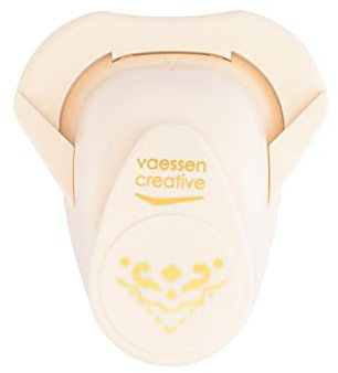 Vaessen Creative Eckenstanzer Tulpe Medium, 14.0 x 10.0 x 5.0 cm, Rosa