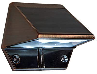 Classy Caps Solar Deck & Wall Lights, Model SL177, Electroplated Copper - High Performance, Energy Efficient, Weather-Resistant, Outdoor Solar Lights, Durable Design, Easy Installation