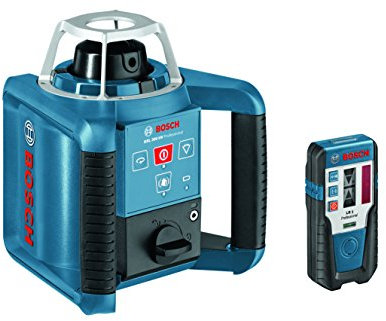 Bosch GRL 300 HV Professional - Nivelador láser (30 h, Níquel-Hidruro metálico (NiMH), 9 V, 180 mm, 190 mm, 170 mm) Azul