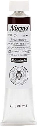 Schmincke – Norma® Professional - feinste Künstler-Ölfarben, Lasurrotbraun - 120 ml