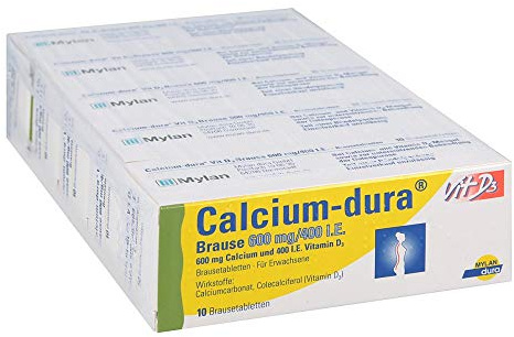 CALCIUM DURA Vit D3 Brause 600 mg/400 I.E. 50 St