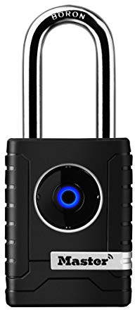 Master Lock Connected Bluetooth Smart Vorhängeschloss für den Gebrauch auch im Freien, schwarz, 4401EURDLH