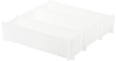 Compactor Free Organizzatore per Cassetti, Collezione Life, Taglia L, Bianco, 44x10(h) cm