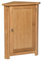 Hallowood Waverly Kompakter Eckschrank in hellem Eichen-Finish, niedriger Schrank mit Regal, Massivholzeinheit (WAV-CUP784-B)