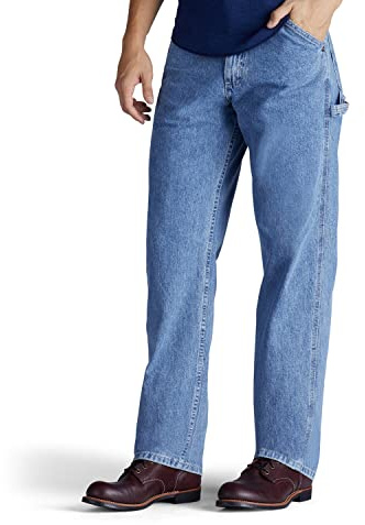 Lee Snickarjeans för män med lös passform och raka ben
