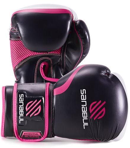 Sanabul Gel Boxhandschuhe, fur Kickboxing, Mauy Thai, Boxsack, Sparring, MMA - Handschuhe fur Männer und Frauen 8 10 12 14 16 oz