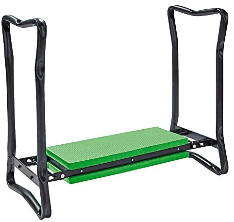 Parkland Folding Portable Garden Kneeler and Foam Chair Seat 2 In 1 Foldable Bench Gardening Lawn Knee Kneeling Pad Mat Soft Padded Stool Lightweight New