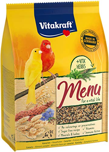 Vitakraft Menu - Alimentation complète pour Canaris - Sachet fraîcheur de 3kg