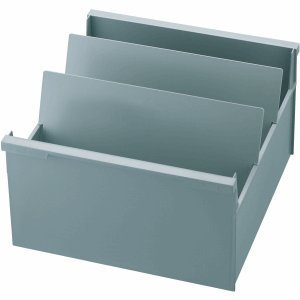 Styro 2 x Karteitrog A4 quer öko-grau