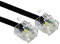 ALIDA SYSTEMS ® 2m ADSL Cable - Premium Quality/Gold Plated Contact Pins/High Speed Internet Broadband/Router or Modem to RJ11 Phone Socket or Microfilter/Black
