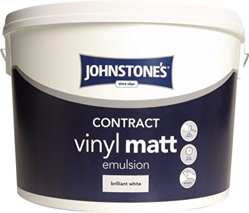 Johnstone's Contract Vinyl Matt 10L Brilliant White