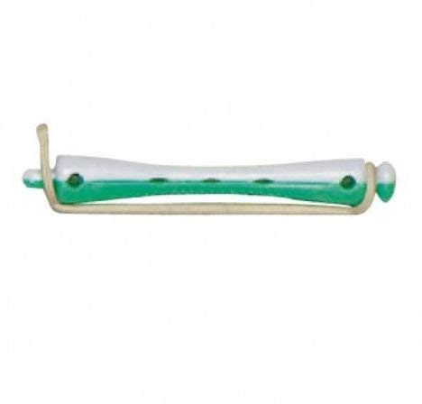 Efalock Professional Bigoudis courts pour permanente à froid - Vert/blanc - 6 mm