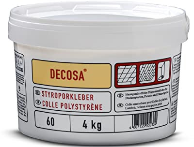 DECOSA Colle Polystyrène - blanc - seau 4 kg - 1 seau