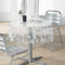 Douceur d'Intérieur CDaffaires Tischdecke, Kristall, rund, 140 cm, PVC, Bedruckt, 14/100, Blatt, Weiß, Polyvinylchlorid, (0)