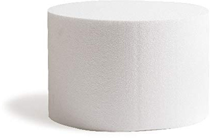 Decora 0173831 Basi tonde in polistirolo ideali per esercitazioni e per realizzare torte a piani dall'aspetto perfetto, Dim. Ø 20 X H 20 CM
