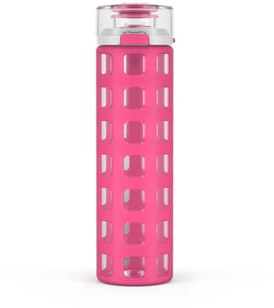 Ello Syndicate Glass Water Bottle - Pink