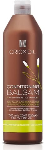 CRIOXIDIL - Acondicionador Pelo - Bálsamo Acondicionador - 1000 ml - con Ortiga Blanca - para Todo Tipo de Cabellos - Desenreda el Cabello - Hidrata, Nutre y Repara - Calma el Cuero Cabelludo