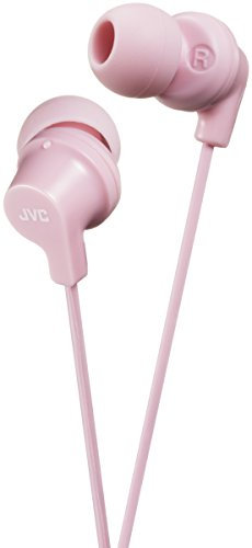 JVC HA-FX10 Auriculares In Ear con Sonido Potente Que Mejora el Aislamiento Exterior. Cascos con Cable Slim y Conector Jack 3.5. Color Rosa