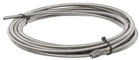 RIDGID 56782 Inner Core Cable C1IC 5⁄16 in x 25 ft (8 mm x 7,6 m) NTW with Bulb Auger for RIDGID K-45 Sink Machines, K-3800 Drum Machines, K-50 Sectional Machines and K-25-BP Hand Spinner, silver