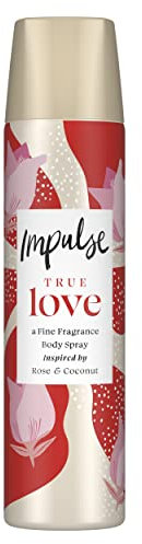 Impulse True Love fruchtig-blumiges Körperspray für einen perfekten Allover-Duft, 75 ml