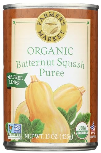 Farmer's Market Foods, Organic Canned Butternut Squash Puree, 15 oz