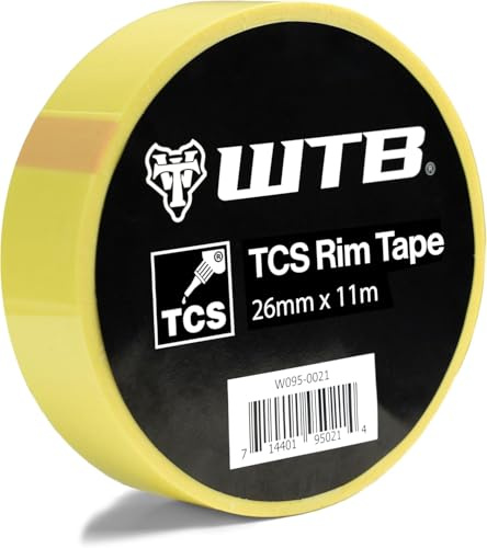 WTB Tubeless Bicycle Rim Tape (26mm x 11m) Easy Tubeless Setup & Airtight Seal - Compatible with All Tubeless Rims