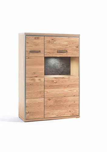Highboard Asteiche bianco teilmassiv