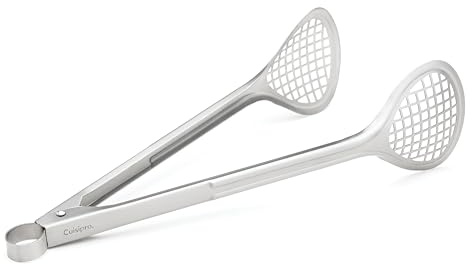 Cuisipro Stainless Steel Wide Grill/Fry Tongs, 12-Inch