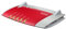 AVM FRITZ!Box 7390 Wlan Router VDSL/ADSL, 300 Mbit/s, DECT Base, Media Server Rot, Silber