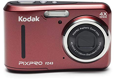 Kodak Pixpro FZ43 Digital Camera, 16.44 Megapixels, 4x Optical Zoom