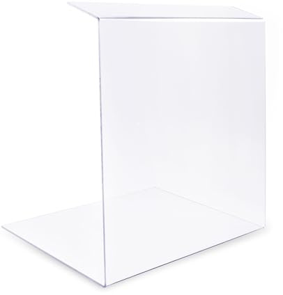 Trofecto Mampara antisaliva de vidrio acrílico PETG como accesorio de mostrador, soporte de cristal acrílico, tipo 2 (60 x 50 cm, grosor 5 mm)