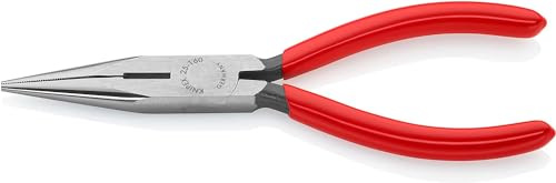 KNIPEX Snipe Nose Side Cutting Pliers (Radio Pliers) 160 mm, 25 01 160 | With Plastic Coating