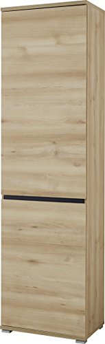 Germania Garderobenschrank 3476-228 GW-Lissabon, in Edelbuche-Nb., mit verstellbaren Einlegeböden und ausziehbarer Kleiderstange, 54 x 200 x 40 cm (BxHxT)