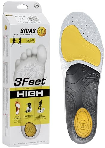 Sidas Unisex 3feet Activ' High-einlegesohlen Sohlen, Yellow Black, XX-Large EU