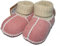 Baby-Lammfellschuhe mit Strickbündchen, rose (20/21)